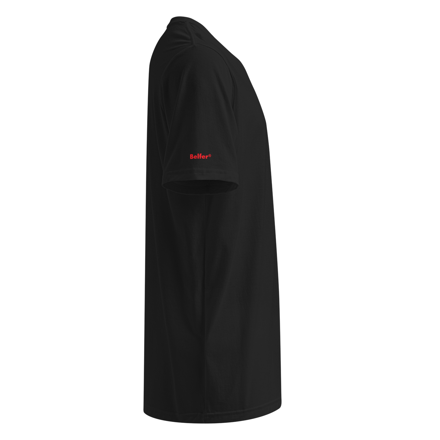 Belfer® Sport Athletic T-Shirt Black Right Side — Belfer® Premium Streetwear UK