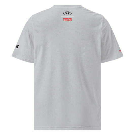 Belfer® Sport Athletic T-Shirt Grey Back— Belfer® Premium Streetwear UK