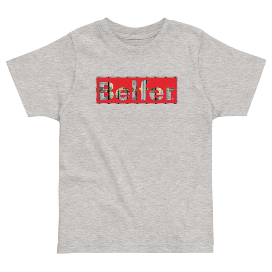 Belfer® Toddler Jersey T-Shirt Heather Front — Belfer® Premium Kids Streetwear UK
