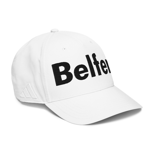 Belfer® Classic Hat White Front — Belfer® Premium Streetwear UK