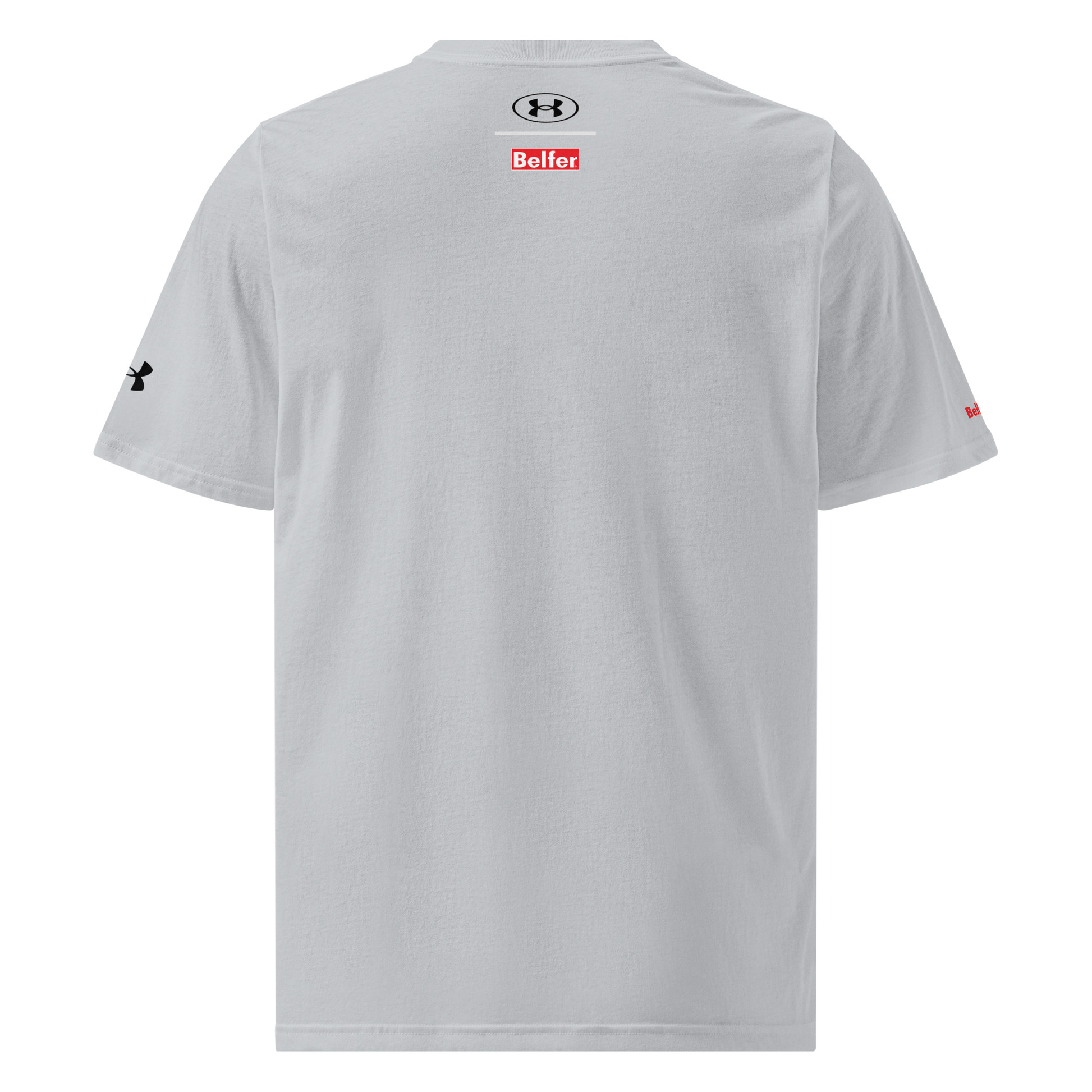 Belfer® Sport Athletic T-Shirt Grey Back— Belfer® Premium Streetwear UK
