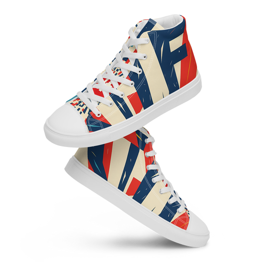 Belfer® Unisex High Top Canvas Shoes White Pair — Belfer® Premium Streetwear UK