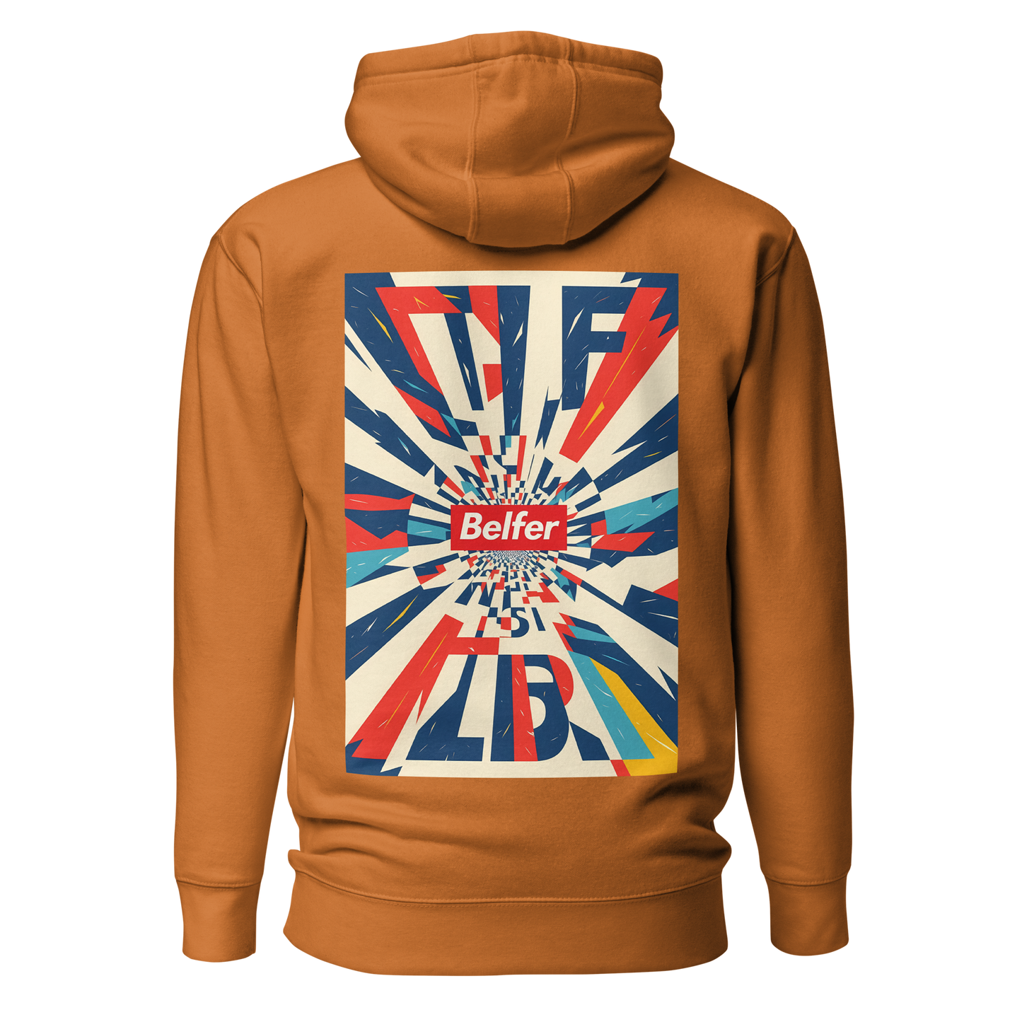 Belfer® Unisex Hoodie Adobe Back — Belfer® Premium Streetwear UK